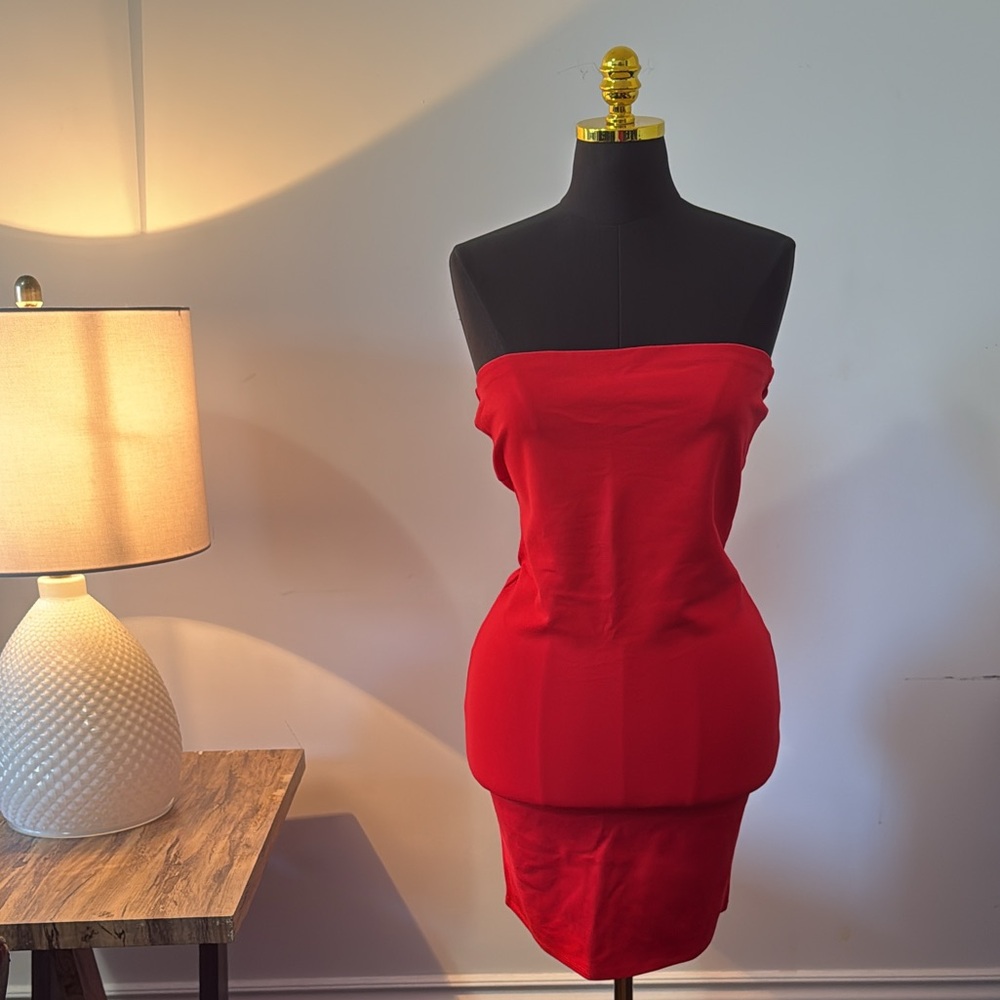 2/$30 👗| Fashion Nova|  Red tube mini Dress